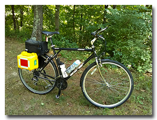 Eric's bike, loaded--click enlarge