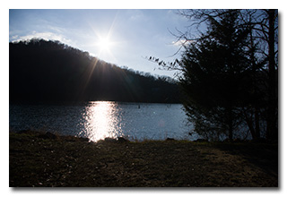 The Sun Sets Over Paintsville Lake -- click to enlarge
