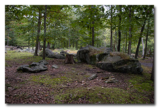 Large rocks in the picnic area -- click to enlarge