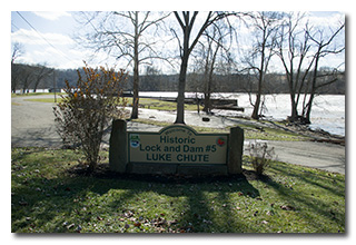 The Sign: Welcome to Historic Lock and Dam #5 Luke Chute