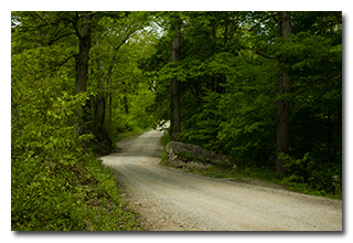 A view down the road from Eric's operating location -- click to enlarge