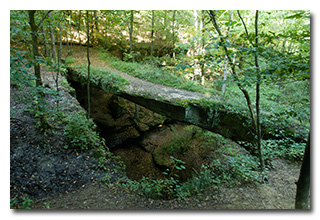 The natural rock bridge