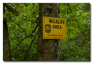 Wildlife Area sign -- click to enlarge