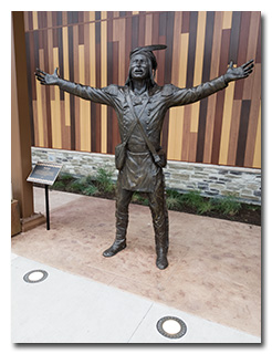 A statue of Tecumseh