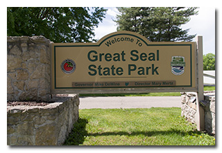 the state park sign