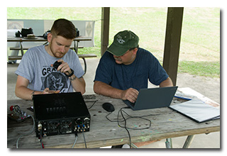 Josh operates; Jeramy logs