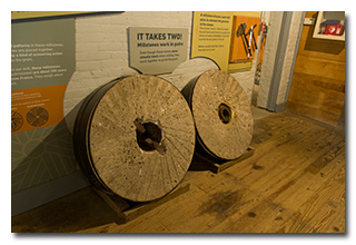 Inside the grist mill museum