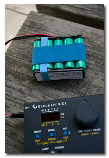 KX1 and battery -- click to enlarge