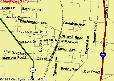 Map of Glendale