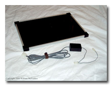 5-watt panel and Micro-M Charge Controller -- click to enlarge