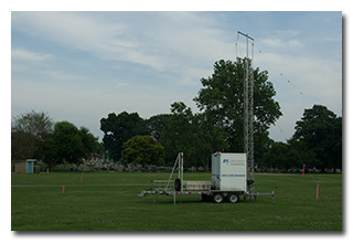 The Athens County 9-1-1 crank-up mobile tower