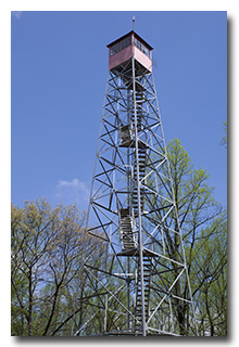 The fire tower at Tar Hollow State Park -- click to enlarge