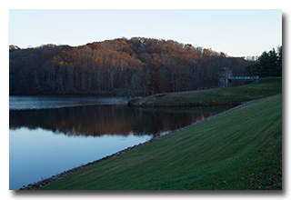 A view of the reservior and pumphouse -- click to enlarge