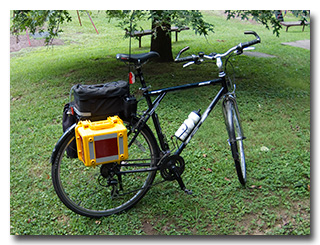 Eric's bike, loaded--click enlarge