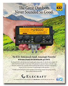 Elecraft KX2 QST Advertisement -- click to enlarge