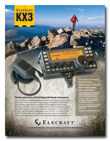 Elecraft KX3 QST Advertisement -- click to enlarge