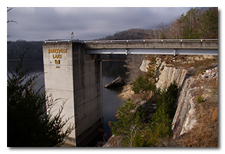 Yatesville Lake Dam -- click to enlarge