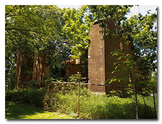The ruins of Neale House