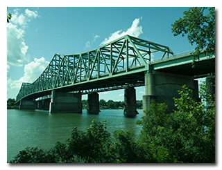 The Parkersburg-Belpre Bridge
