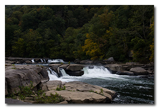 Waterfall on the Tygart River -- click to enlarge