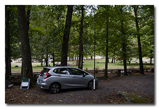 Eric's station in the picnic area -- click to enlarge