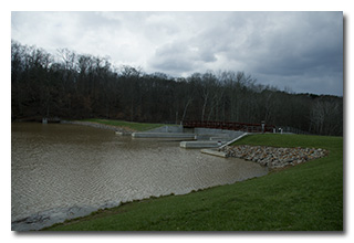 The dam on Cutler Lake