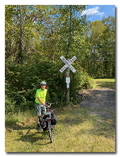 Eric at the Moonville Rail Trail trailhead