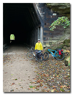 Eric at the King's Hollow Tunnel