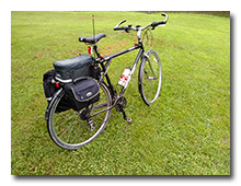 KX3 Mini Travel Kit on the bicycle