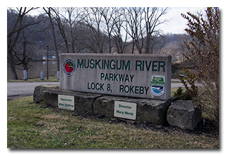 The park sign at Rokeby Lock #8 -- click to enlarge