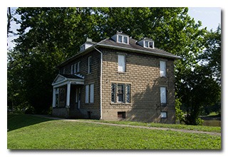 The historic lock-keeper's residence -- click to enlarge