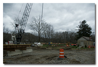 Reconstruction underway of Beverly Lock #4