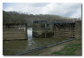 The down-river gates