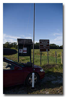 Eric's station at the WMA sign