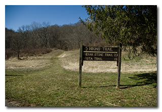 The trailhead sign -- click to enlarge
