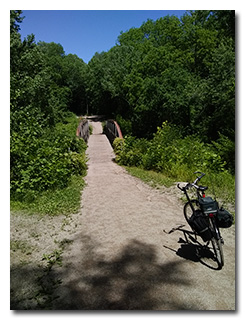 One of the many bridges on the Moonville Rail Trail