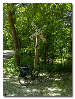 Moonville Rail Trail sign