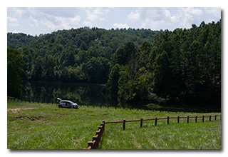Eric's station overlooking Right Fork -- click to enlarge