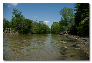 Downstream from the Dam -- click to enlarge