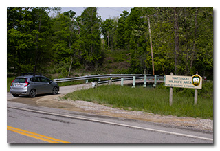 The wildlife area sign -- click to enlarge