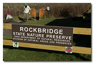 The Rockbridge State Nature Preserve sign