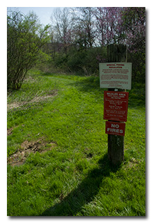 The Wildlife Area sign