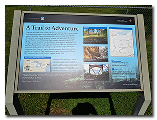 a North Country National Scenic Trail descriptive sign