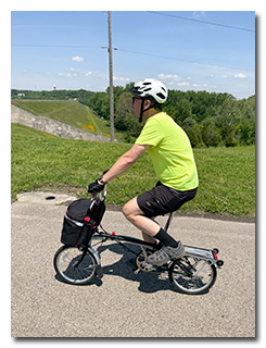 Eric on a Brompton