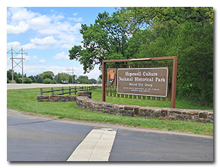Hopewell Culture National Historic Park sign