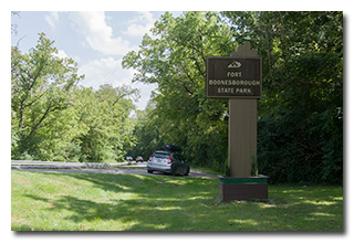 the park sign