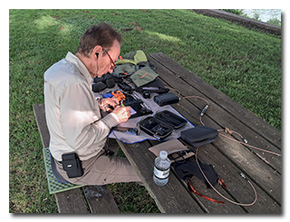 Len operates his station