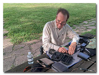Len operates his station