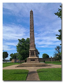 the Battle of Point Pleasant monument