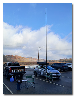 Eric's mast and 2m station
